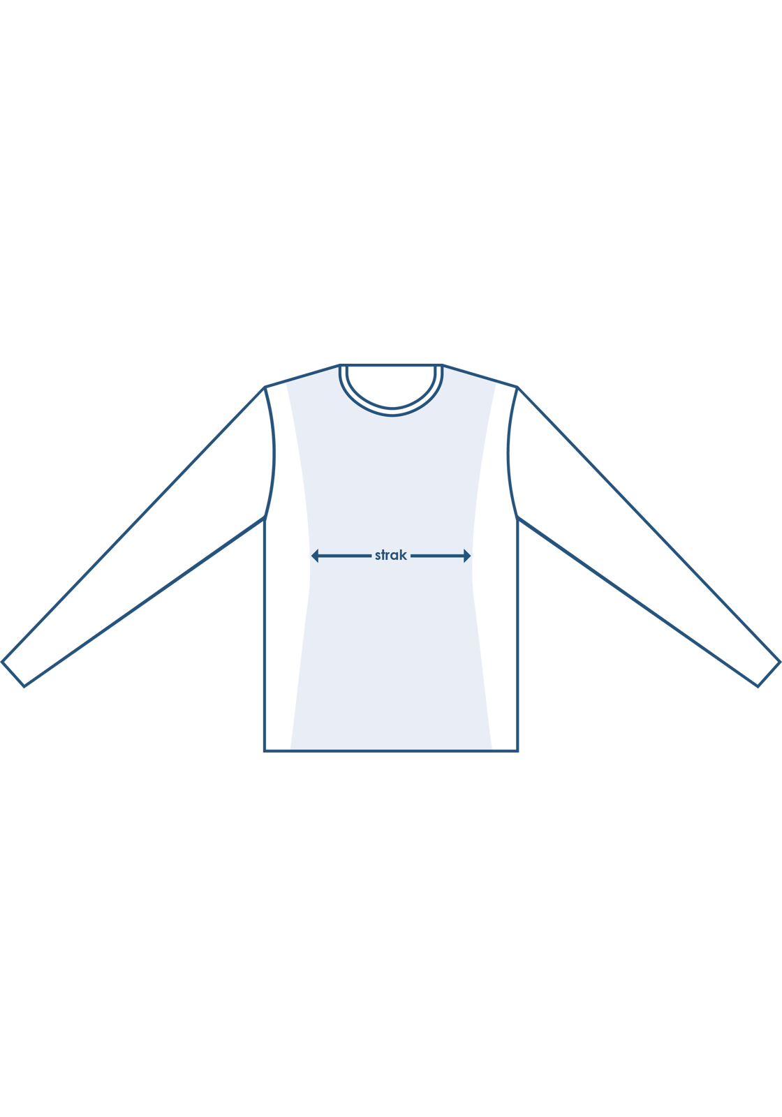 Pasvorm tshirt lange mouw strak Pasvorm tshirt lange mouw strak